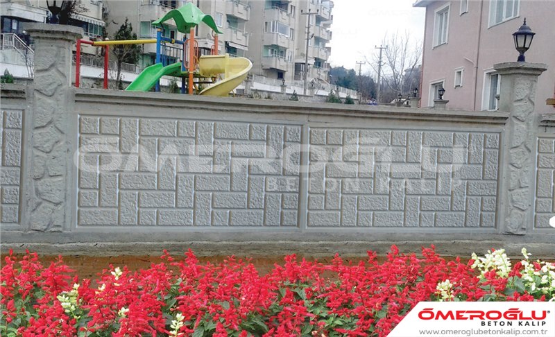 Şaşırtma Çakıl Desen Beton Kalıp